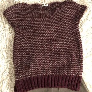 Cool wool blend sweater/vest, made in Italy; US S/M; NWOT
